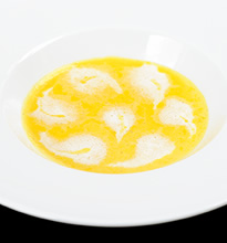 Crème potiron à la vanille　ヴァニラ風味のカボチャのスープ