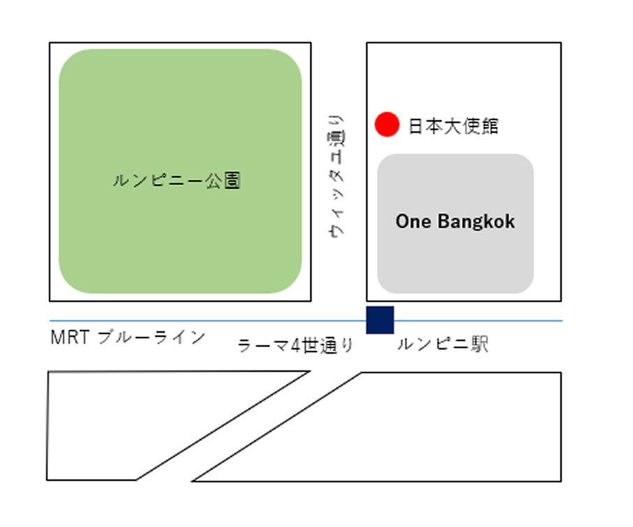 参考：One Bangkok位置図