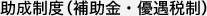 助成制度（補助金・優遇税制）