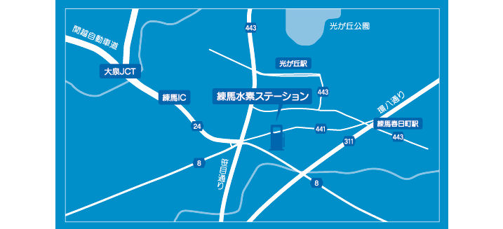 練馬水素ステーション 周辺地図