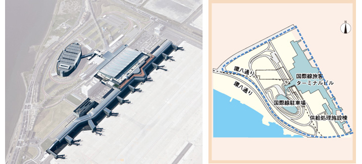 東京国際空港国際線地区 俯瞰図