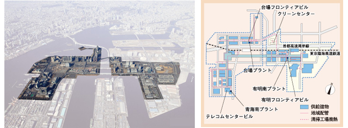 東京臨海副都心地区 俯瞰図